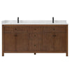 Custom image for Dark Walnut with Matte Black Trim / Giotto Quartz / No Mirror
