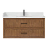 Custom image for Toasted Walnut with Matte Black Trim / Giotto Quartz / No Mirror