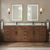 Custom image for Dark Oak with Matte Black Trim / Giotto Quartz / No Mirror