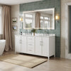 Custom image for White with Brushed Nickel Trim / Giotto Quartz / No Mirror