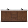 Custom image for Dark Walnut with Matte Black Trim / White Cultured Marble / No Mirror