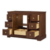 Custom image for Dark Walnut with Brushed Gold Trim / No Mirror