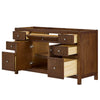 Custom image for Dark Walnut with Brushed Nickel Trim / No Mirror