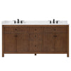 Custom image for Dark Walnut with Matte Black Trim / White Cultured Marble / No Mirror