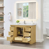 Custom image for Honey Oak with Polished Chrome Trim / White Quartz / No Mirror