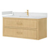 Custom image for Scandinavian Oak with Satin Bronze Trim / Giotto Quartz / No Mirror