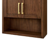 Custom image for Dark Walnut with Brushed Gold Trim