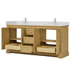 Custom image for Honey Oak with Polished Chrome Trim / Carrara Cultured Marble / No Mirror