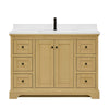 Custom image for Honey Oak with Matte Black Trim / White Cultured Marble / No Mirror