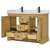 Custom image for Honey Oak with Matte Black Trim / Carrara Cultured Marble / No Mirror