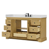 Custom image for Honey Oak with Matte Black Trim / Carrara Cultured Marble / No Mirror