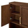 Custom image for Dark Walnut with Brushed Gold Trim