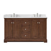Custom image for Dark Walnut with Polished Chrome Trim / Giotto Quartz / No Mirror