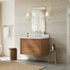 Custom image for Toasted Walnut with Brushed Nickel Trim / Giotto Quartz / No Mirror