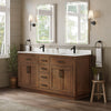 Custom image for Dark Oak with Matte Black Trim / White Quartz / No Mirror