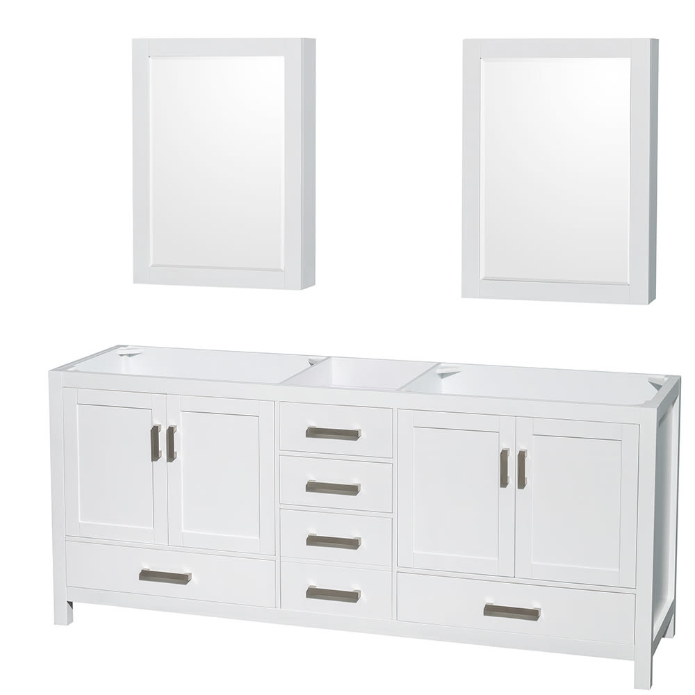 Sheffield Bathroom Vanity Cabinet 80 inch Double Sink