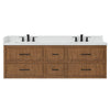 Custom image for Toasted Walnut with Matte Black Trim / Giotto Quartz / No Mirror