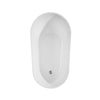 Custom image for White with Polished Chrome Trim and Matte Black Faucet / 59