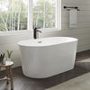 Custom image for White with Polished Chrome Trim and Matte Black Faucet