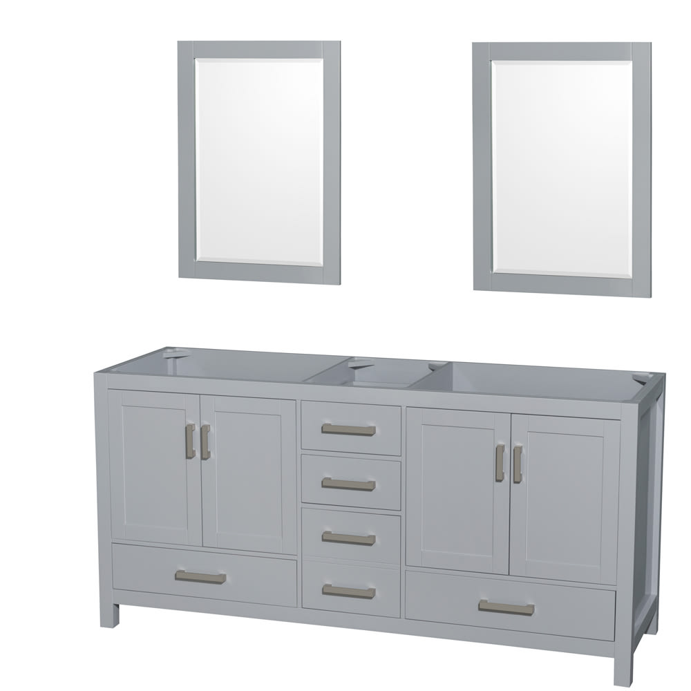 Sheffield Bathroom Vanity Cabinet 72 inch Double Sink