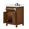 Custom image for Dark Walnut with Matte Black Trim / Giotto Quartz / No Mirror