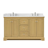 Custom image for Honey Oak with Polished Chrome Trim / Giotto Quartz / No Mirror