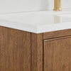 Custom image for Toasted Walnut with Satin Bronze Trim / Giotto Quartz / No Mirror