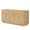 Custom image for Rift Oak with Brushed Gold Trim / No Mirror