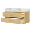 Custom image for Scandinavian Oak with Satin Bronze Trim / Giotto Quartz / No Mirror