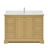 Custom image for Honey Oak with Polished Chrome Trim / White Quartz / No Mirror