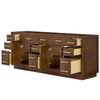Custom image for Dark Oak with Brushed Gold Trim / No Mirror