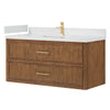 Custom image for Toasted Walnut with Satin Bronze Trim / Giotto Quartz / No Mirror