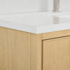 Custom image for Scandinavian Oak with Brushed Nickel Trim / White Quartz / No Mirror