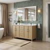 Custom image for White Oak with Brushed Nickel Trim / No Mirror