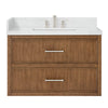 Custom image for Toasted Walnut with Brushed Nickel Trim / Giotto Quartz / No Mirror