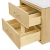 Custom image for Scandinavian Oak with Satin Bronze Trim / White Quartz / No Mirror