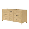Custom image for Scandinavian Oak with Matte Black Trim / No Mirror