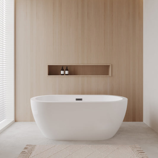 Soho Freestanding Acrylic Bathtub No Faucet 60 inch