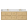Custom image for Scandinavian Oak with Satin Bronze Trim / White Quartz / No Mirror