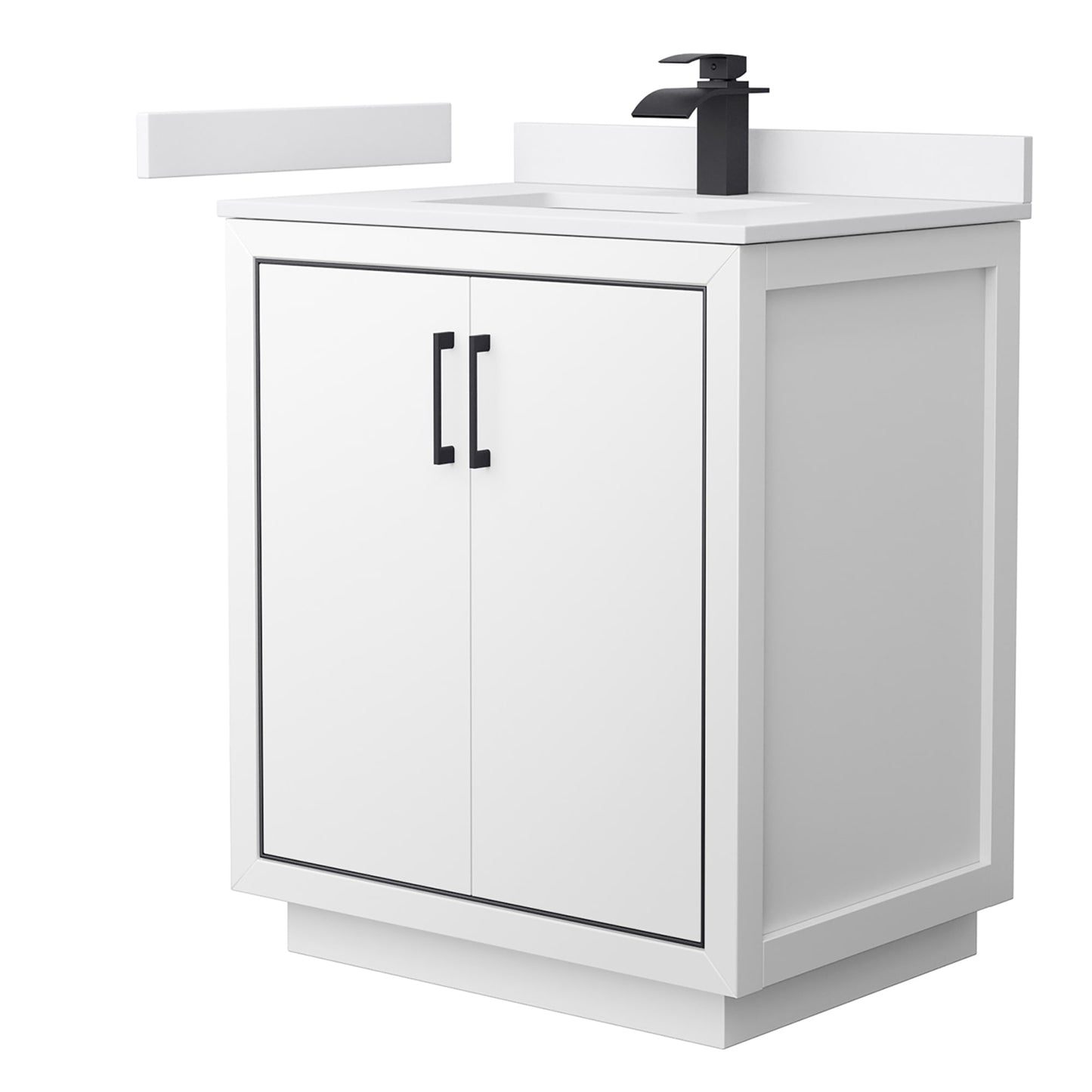 Icon Bathroom Vanity with Countertop 30 inch Single Sink Single hole Faucet Setup