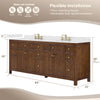 Custom image for Dark Walnut with Brushed Nickel Trim / No Mirror