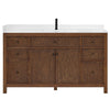 Custom image for Dark Walnut with Matte Black Trim / Giotto Quartz / No Mirror