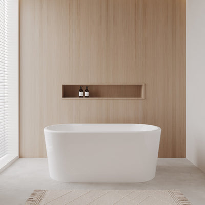 Ursula Freestanding Acrylic Bathtub No Faucet 59 inch