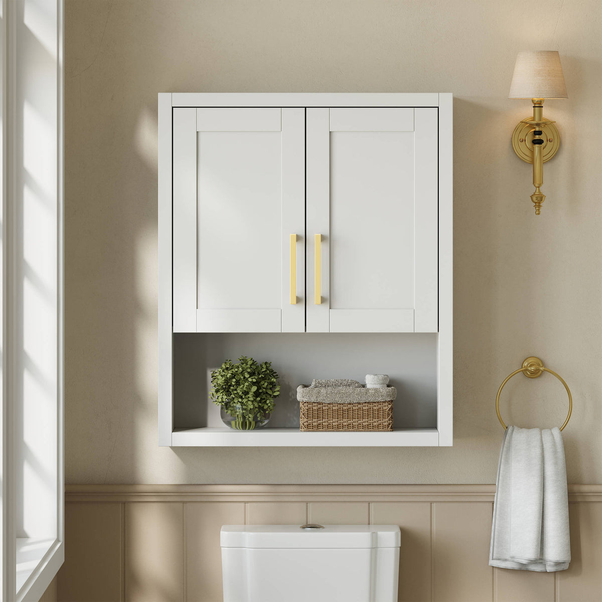 Beckett TK Over the Toilet Storage Wall Cabinet