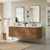 Custom image for Toasted Walnut with Matte Black Trim / White Quartz / No Mirror