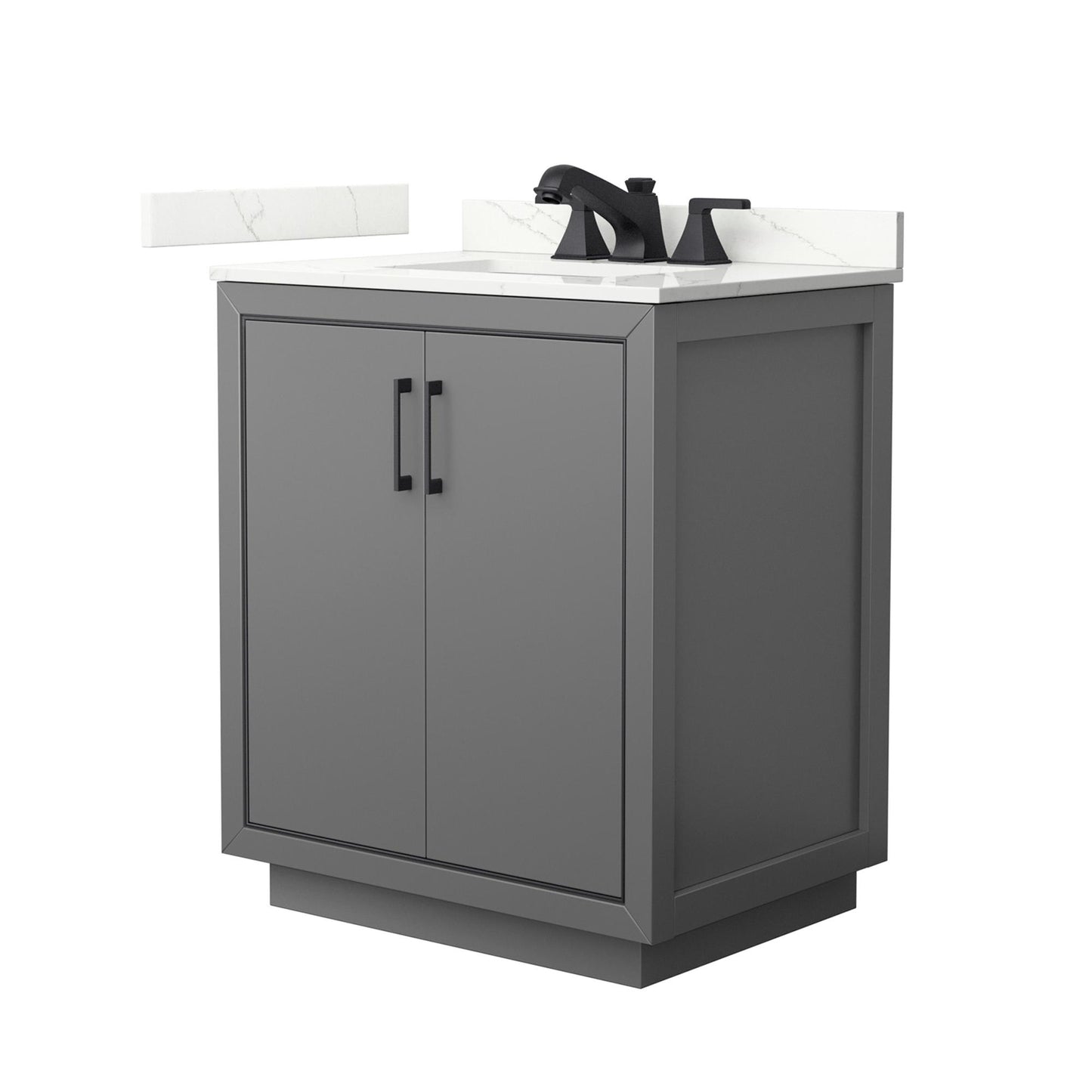 Icon Bathroom Vanity with Countertop 30 inch Single Sink 3-hole Faucet Setup