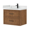 Custom image for Toasted Walnut with Matte Black Trim / Giotto Quartz / No Mirror