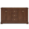Custom image for Dark Walnut with Brushed Gold Trim / No Mirror