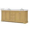 Custom image for Honey Oak with Polished Chrome Trim / Giotto Quartz / No Mirror