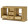 Custom image for Honey Oak with Matte Black Trim / No Mirror
